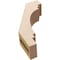 Ekena Millwork 3-inch W x 8-inch D x 12-inch H Pescadero Rough Cedar Woodgrain TimberThane Knee Brace, Primed BRCUR03X08X12PECRCPR - alternate 6